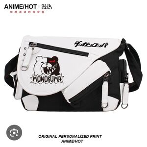 Monokuma Crossbody Bag - Black and White